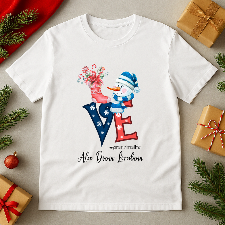 Tricou Personalizat Cadou Craciun Bunica - imagine 3