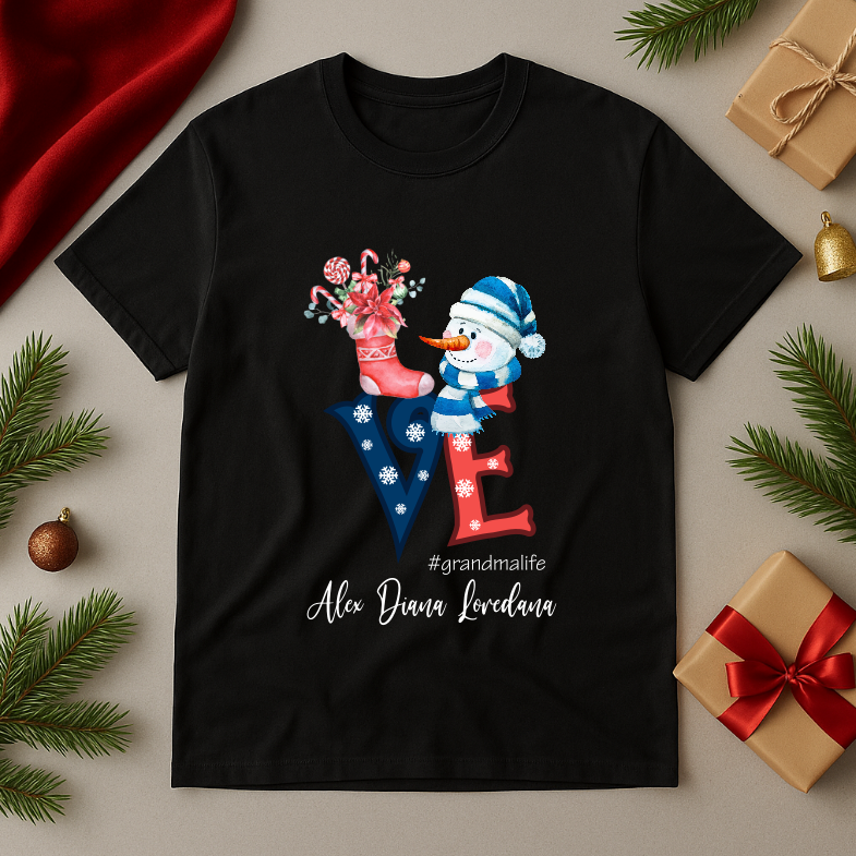 Tricou Personalizat Cadou Craciun Bunica - imagine 2