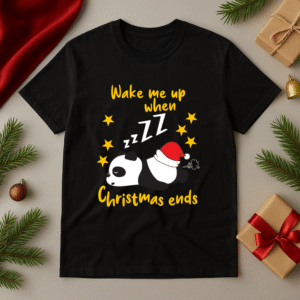 Tricou Unisex Wake me up when Christmas ends