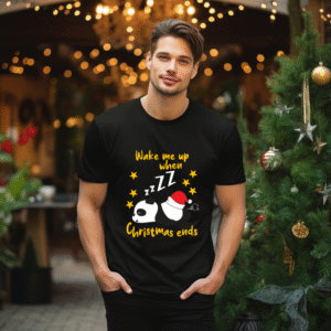 Alternative view of Tricou Unisex Wake me up when Christmas ends