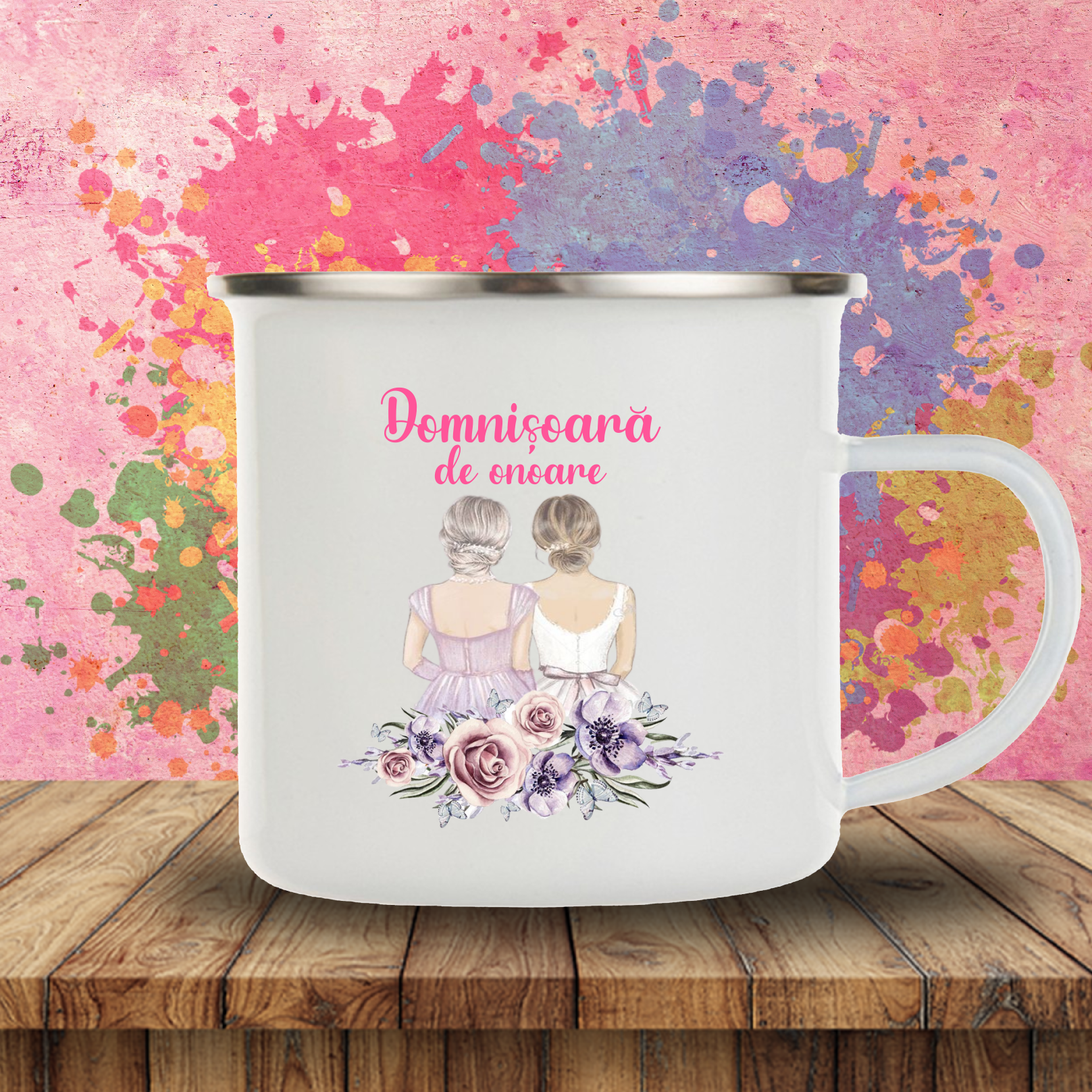 Cana personalizata Domnisoara de onoare - imagine 4