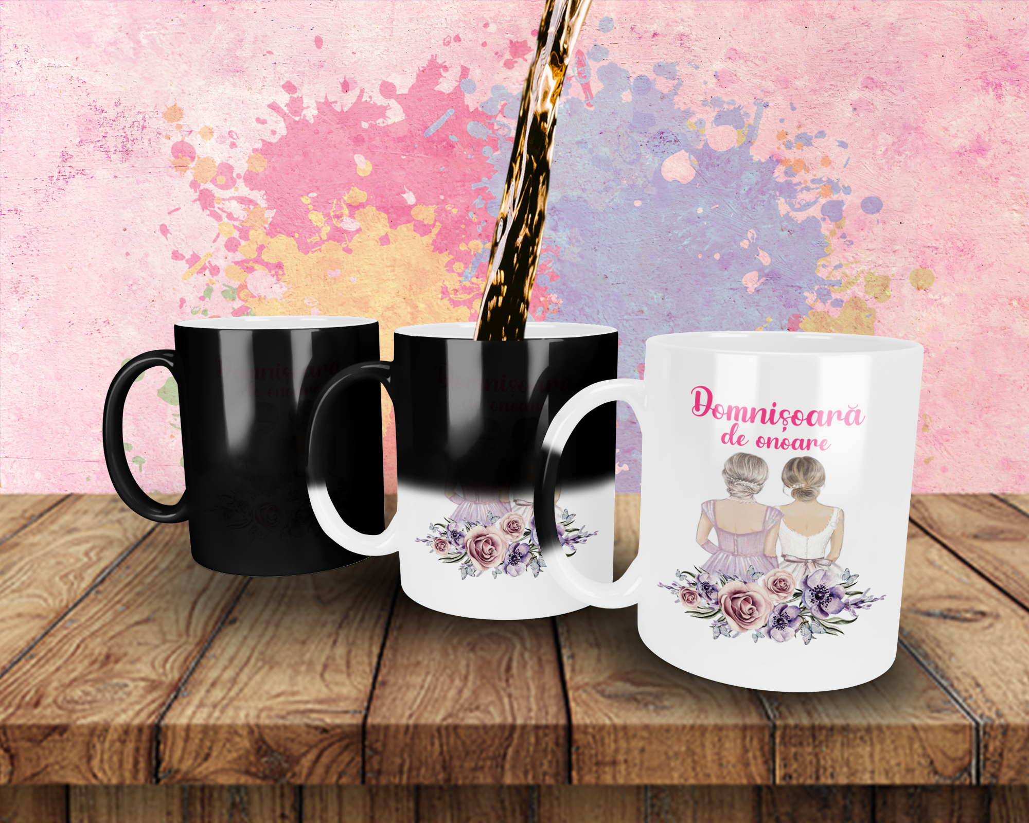 Cana personalizata Domnisoara de onoare - imagine 5