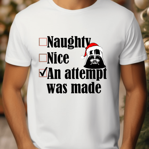 Tricou Naughty Nice Star Wars WIN030 - imagine 2