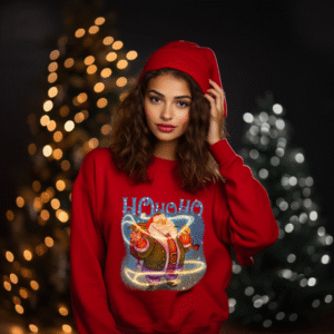 Alternative view of Bluza unisex Craciun, HO HO HO