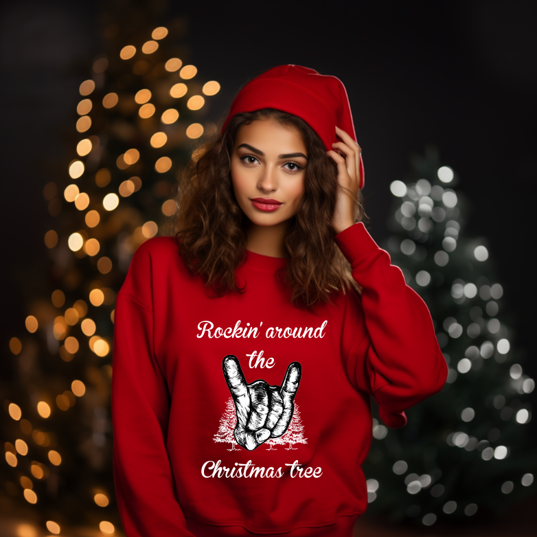 Bluza Unisex Rockin’ around the Christmas tree - imagine 3