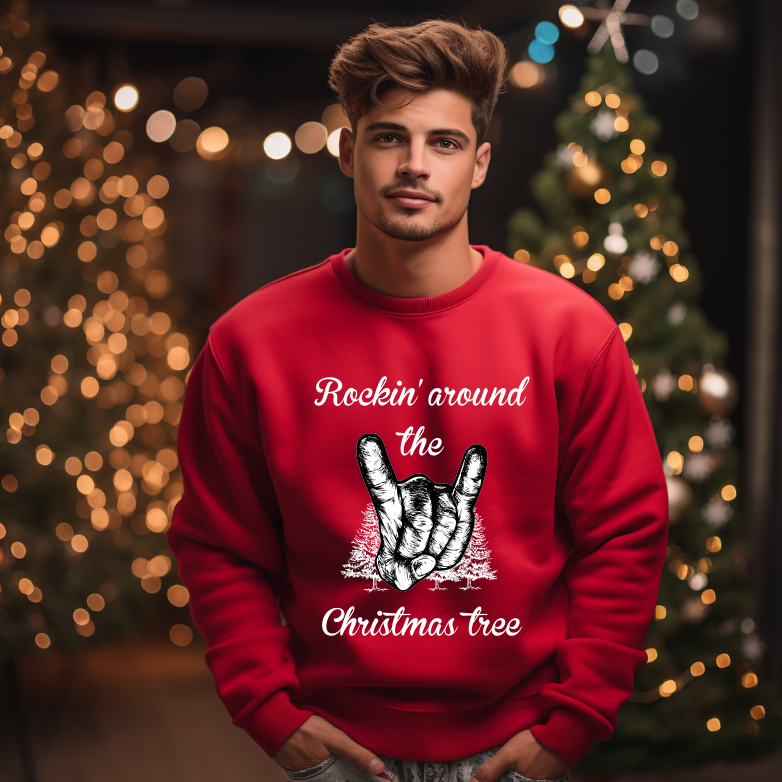 Bluza Unisex Rockin’ around the Christmas tree