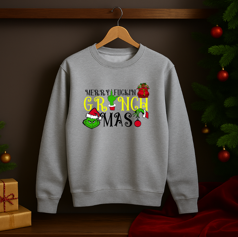 Bluza Unisex Craciun Grinch XMAS - imagine 2