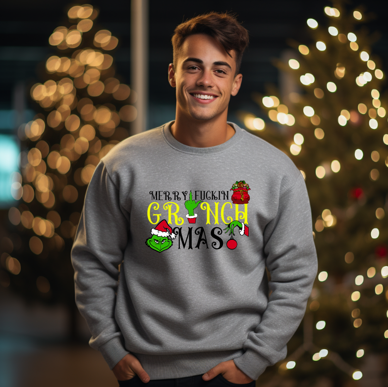 Bluza Unisex Craciun Grinch XMAS - imagine 3