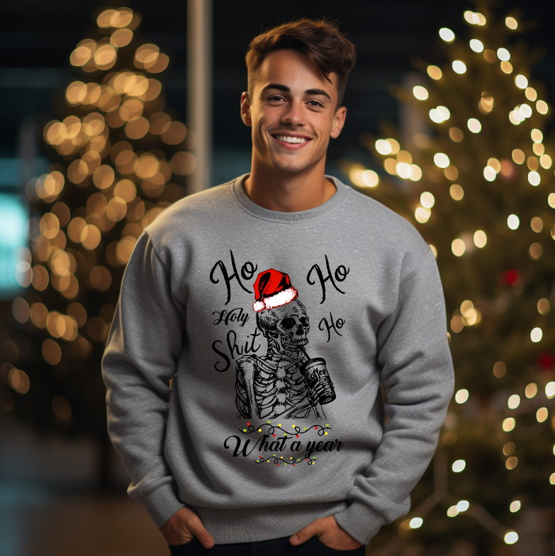 Bluza unisex Craciun, What a year - imagine 3