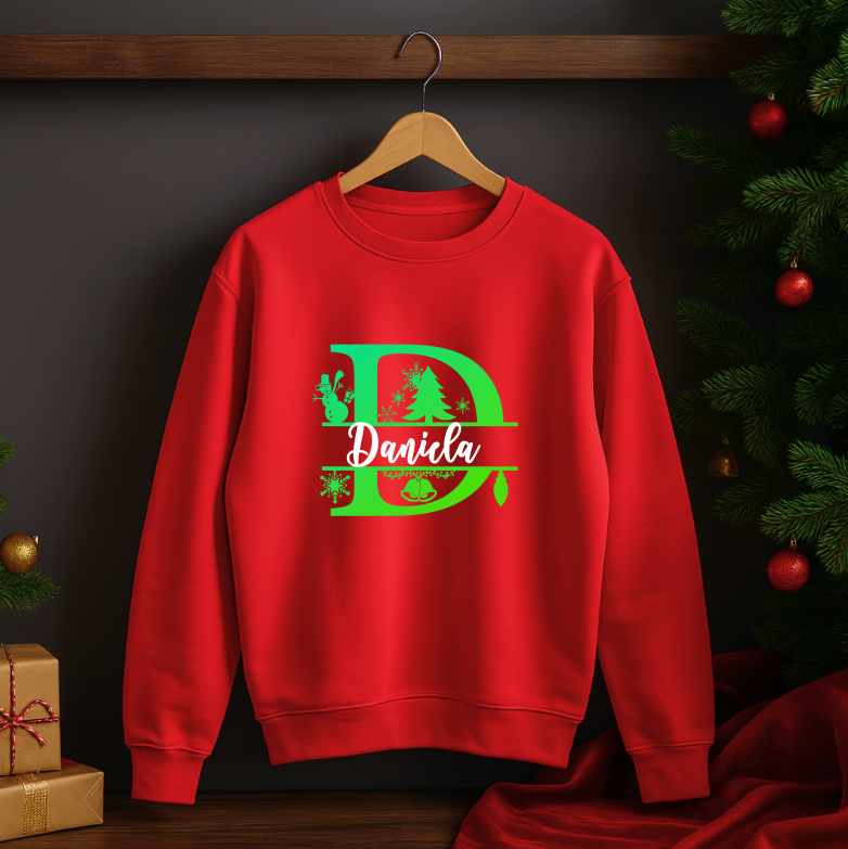 Bluza Rosie Unisex Craciun Personalizata Nume - imagine 2