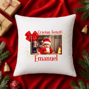 Perna personalizata, Cadou Craciun cu poza si text
