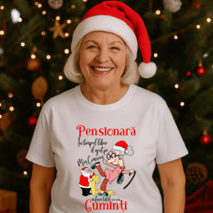 Tricou Craciun Pensionar, Tricou Craciun Pensionara