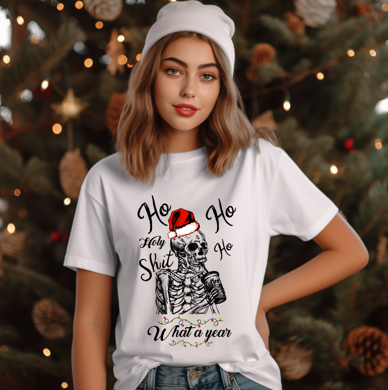 Tricou Unisex Craciun, What a year - imagine 3