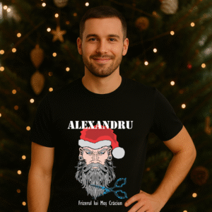 Alternative view of Tricou Personalizat Frizerul lui Mos Craciun