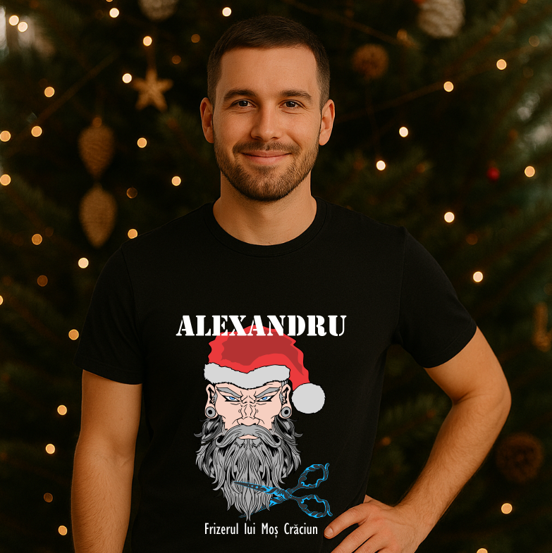 Tricou Personalizat Frizerul lui Mos Craciun - imagine 2