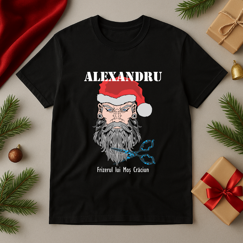 Tricou Personalizat Frizerul lui Mos Craciun