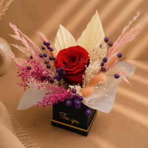 Aranjament Floral Trandafir Criogenat Rosu