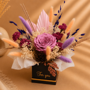 Aranjament Floral Trandafir Criogenat Lila