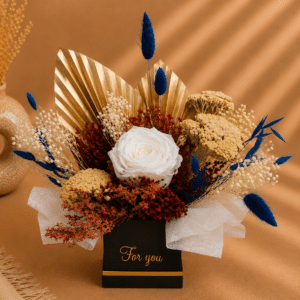 Aranjament Floral Trandafir Criogenat Alb