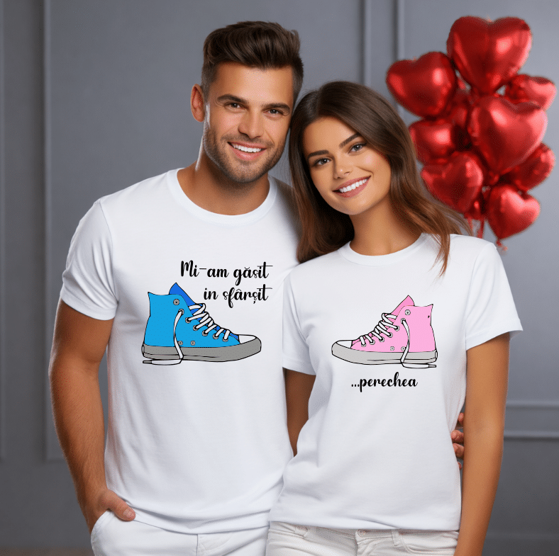 set tricouri cuplu cadouri romantice cadouri valentine's day