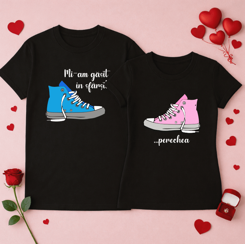 Set Tricouri Personalizate Cuplu, Mi-am gasit perechea - imagine 3