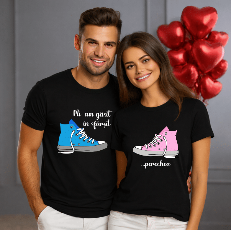 Set Tricouri Personalizate Cuplu, Mi-am gasit perechea - imagine 2