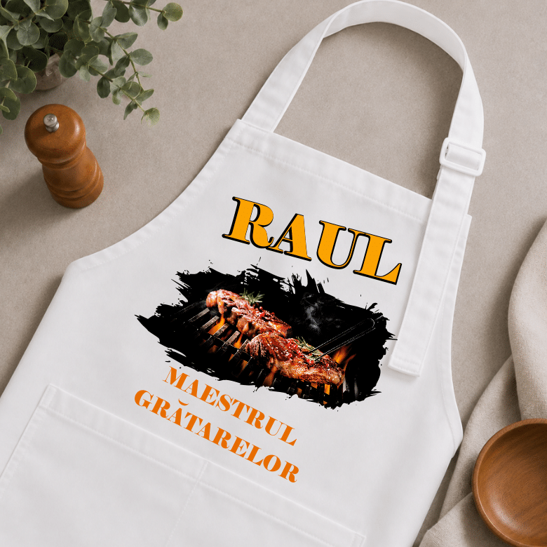 Sort Personalizat Bucatarie "Maestrul Gratarelor"