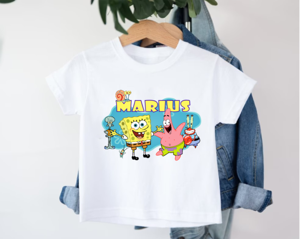 Tricou personalizat Copii, SpongeBob SquarePants - imagine 2