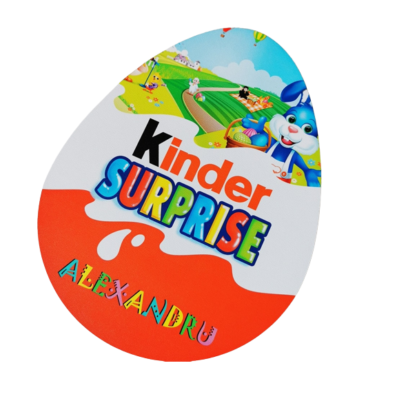 Cutie Ou Personalizata - Cadou Paste, Iepuras M1 - imagine 2