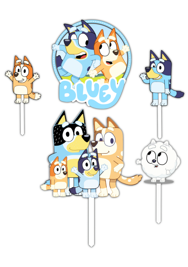 Set figurine tort, Bluey - imagine 2