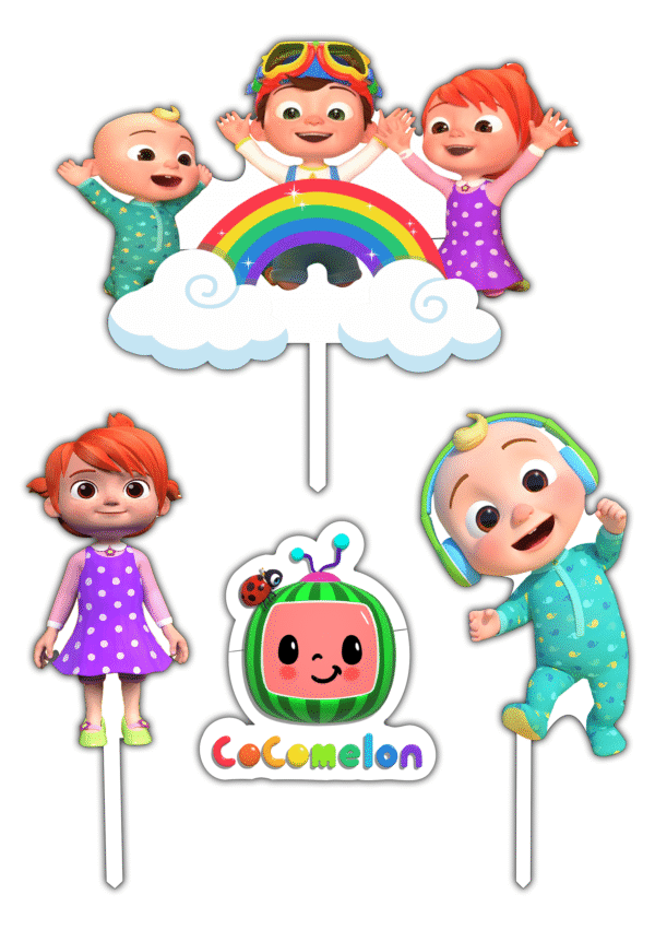 Set figurine tort, Cocomelon - imagine 2