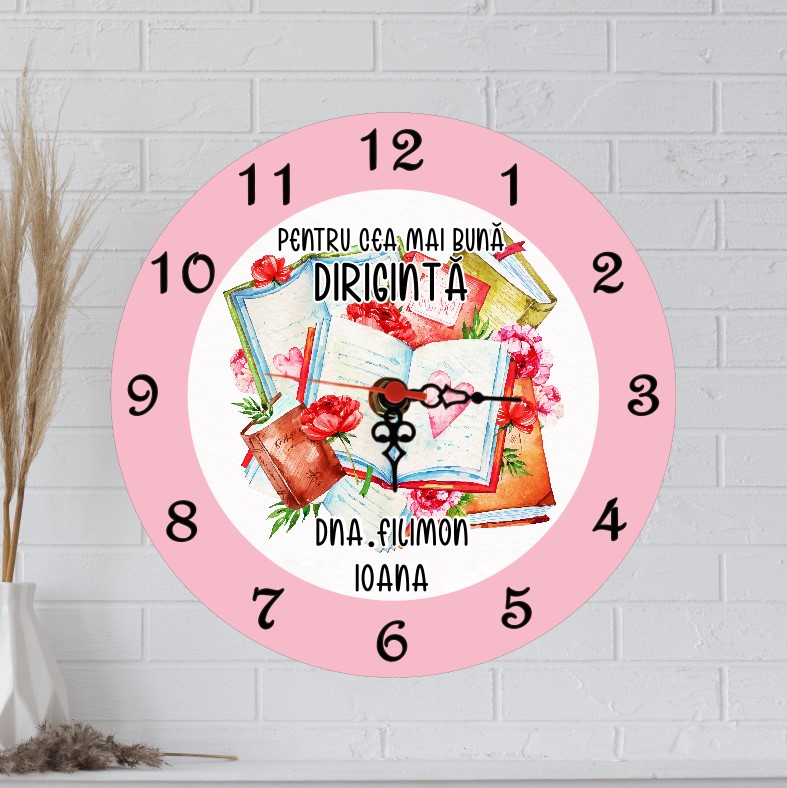 Ceas de perete personalizat, Cea mai buna diriginta