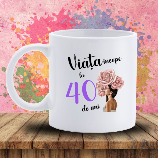 Cana Personalizata Aniversare Dama