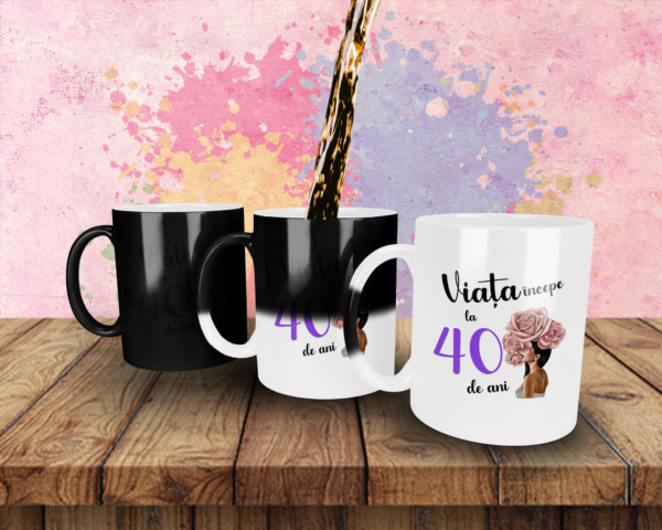 Cana Personalizata Aniversare Dama - imagine 5