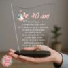 Placuta Trofeu, Cadou aniversare, Aniversare 40 ani