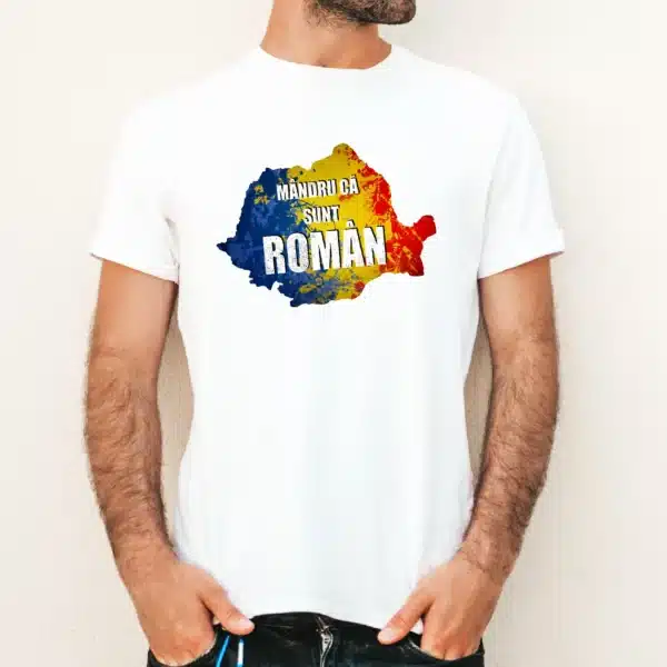 Tricou Barbat, Mandru Ca Sunt Roman