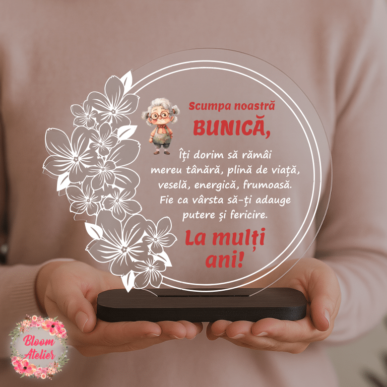 Placuta Trofeu, Cadou aniversare Bunica - imagine 3