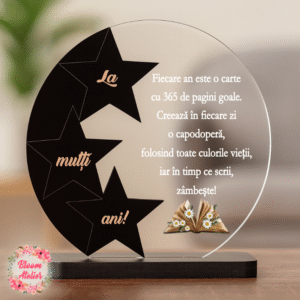 Alternative view of Placuta Trofeu, Cadou aniversare M2, Cadou prieteni, parinti