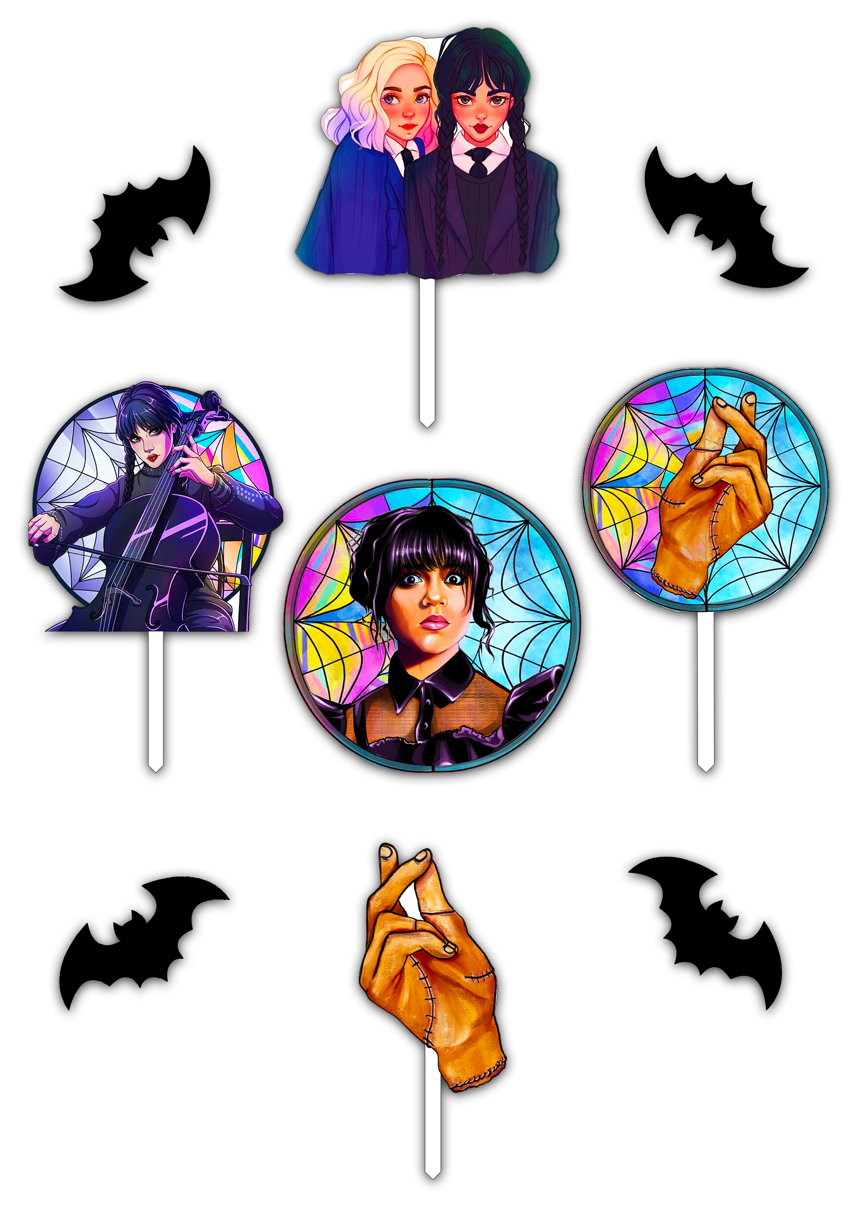 Set figurine tort, Wednesday - imagine 2