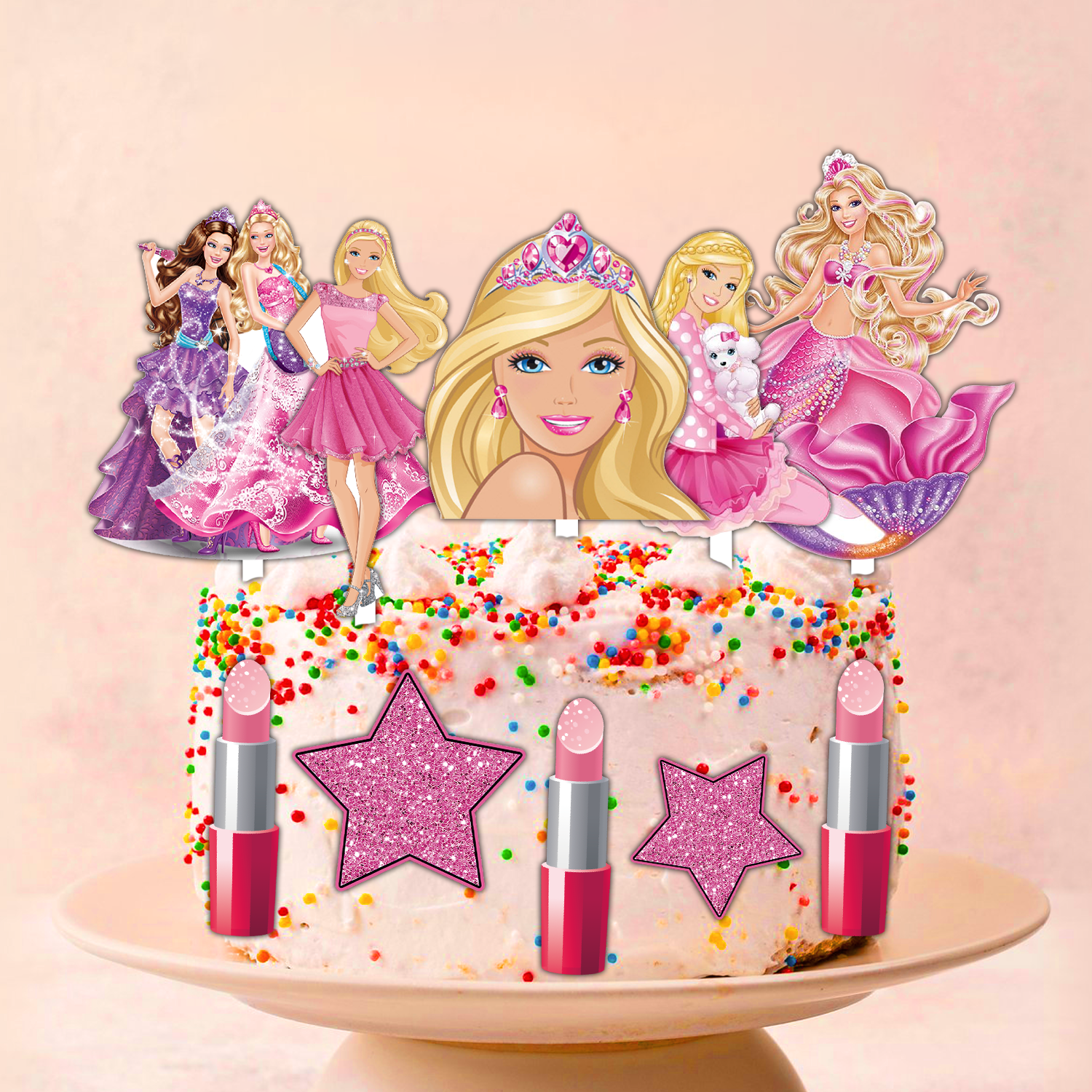 Set figurine tort, Barbie