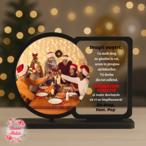 Placuta Trofeu personalizata, Cadou Craciun Familie