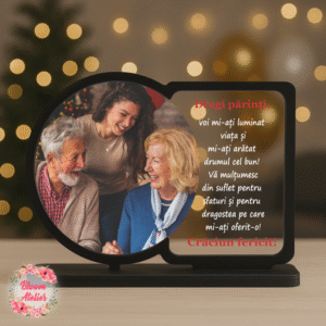 Placuta Trofeu personalizata, Cadou Craciun Parinti