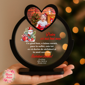 Placuta Trofeu personalizata, Cadou Craciun Mosi/ Nasi