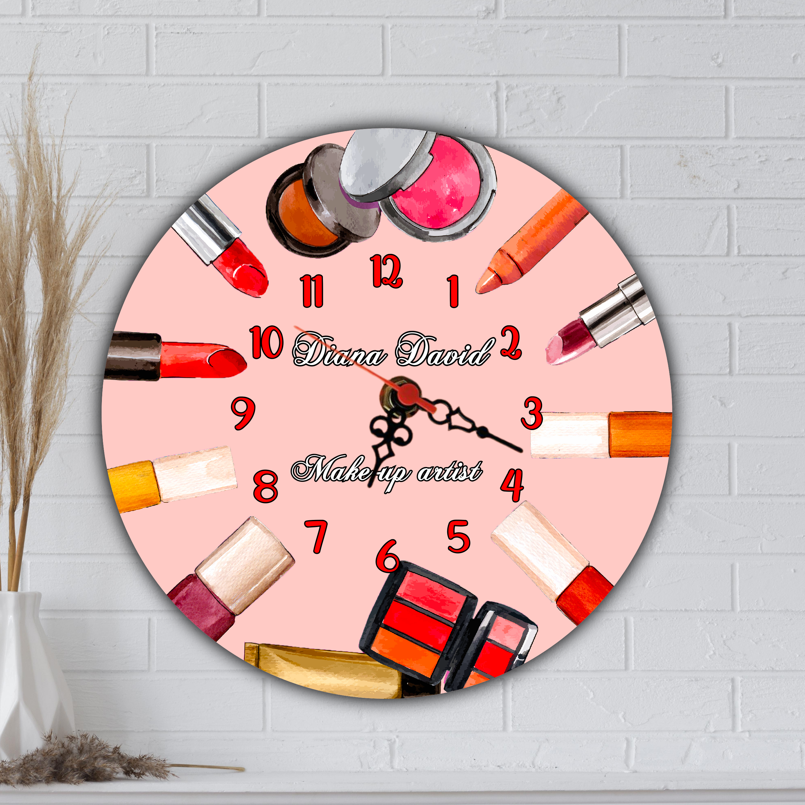 Ceas de perete personalizat, Make-up Artist