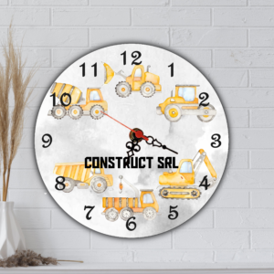Ceas de perete personalizat, Utilaje Constructii