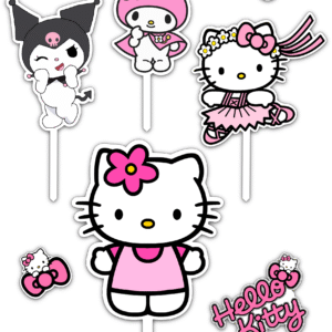 Alternative view of Set figurine tort, Hello Kitty