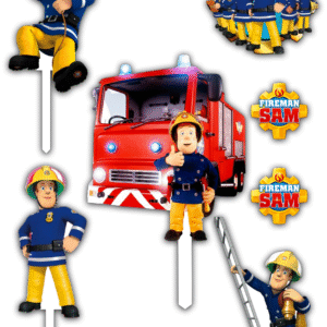 Alternative view of Set figurine tort, Pompierul Sam