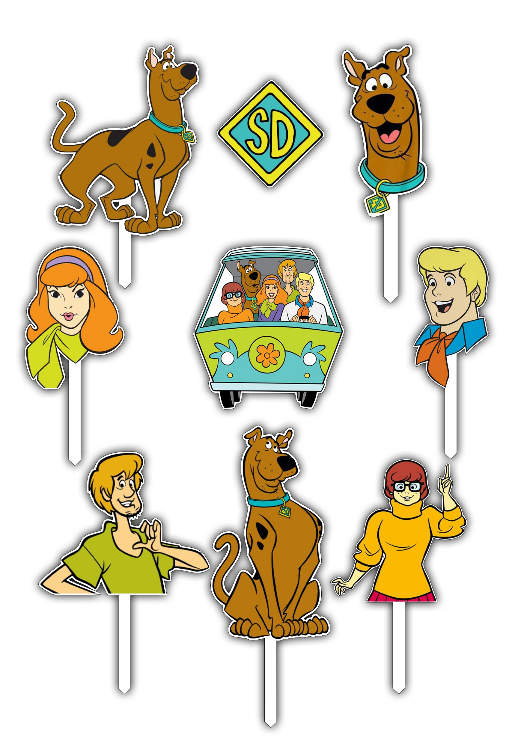 Set figurine tort, Scooby Doo - imagine 2