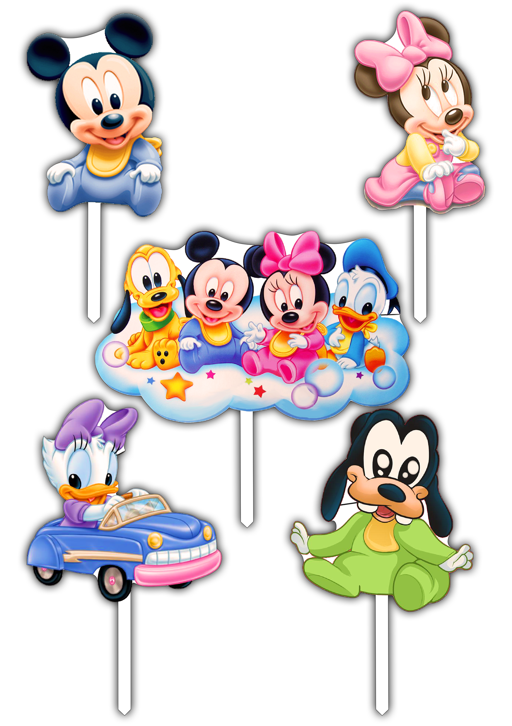 Set figurine tort, Baby Mickey - imagine 2