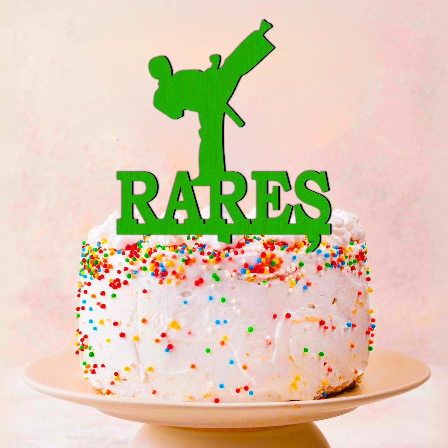 Cake Topper Personalizat Karate